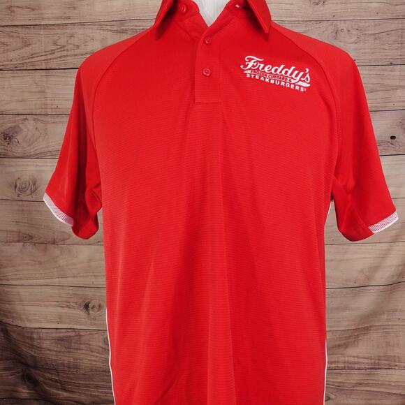 NWT FREDDY'S STEAKBURGERS UNDER ARMOUR WORK EMPLOYEE POLO SHIRT MENS L NEW! - Picture 3 of 11